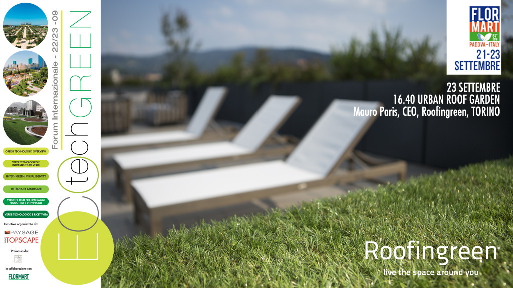 Tetti verdi e urban roof garden all'ECOtechGREEN 2016