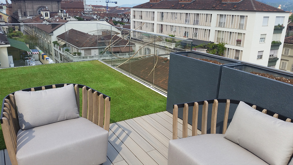 Tetto piano Roofingreen - Via Lagrange 12