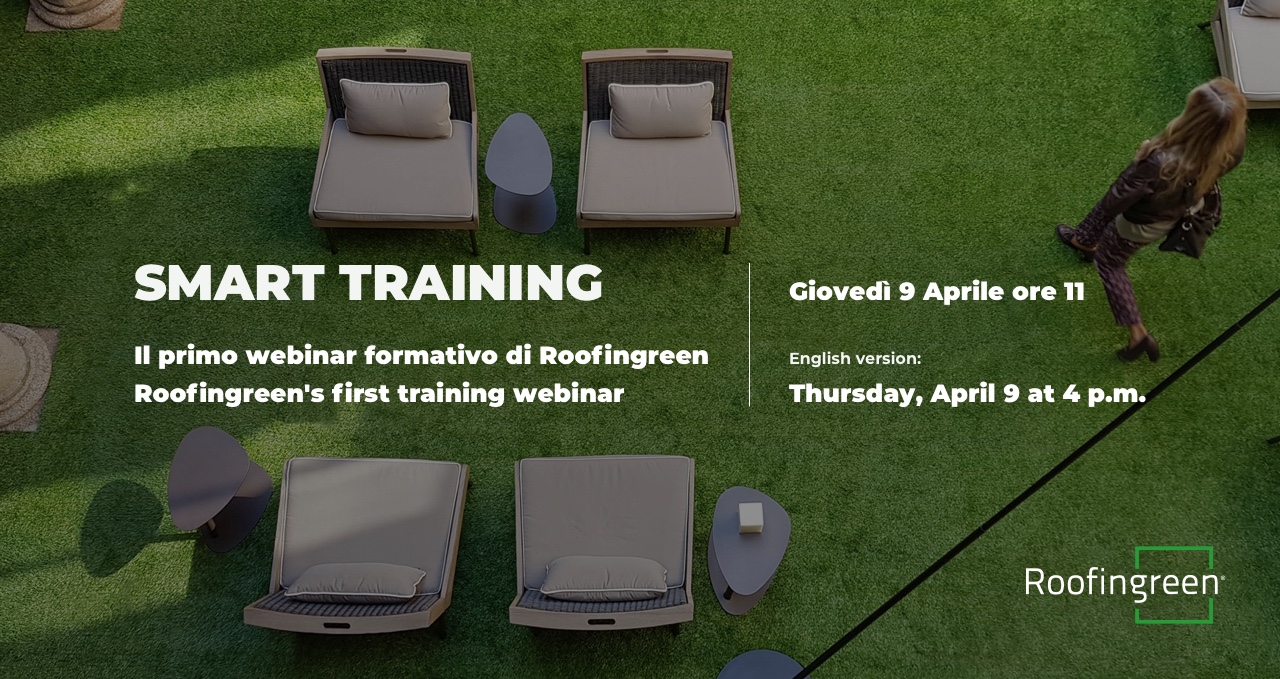 Smart Training: il primo webinar di Roofingreen