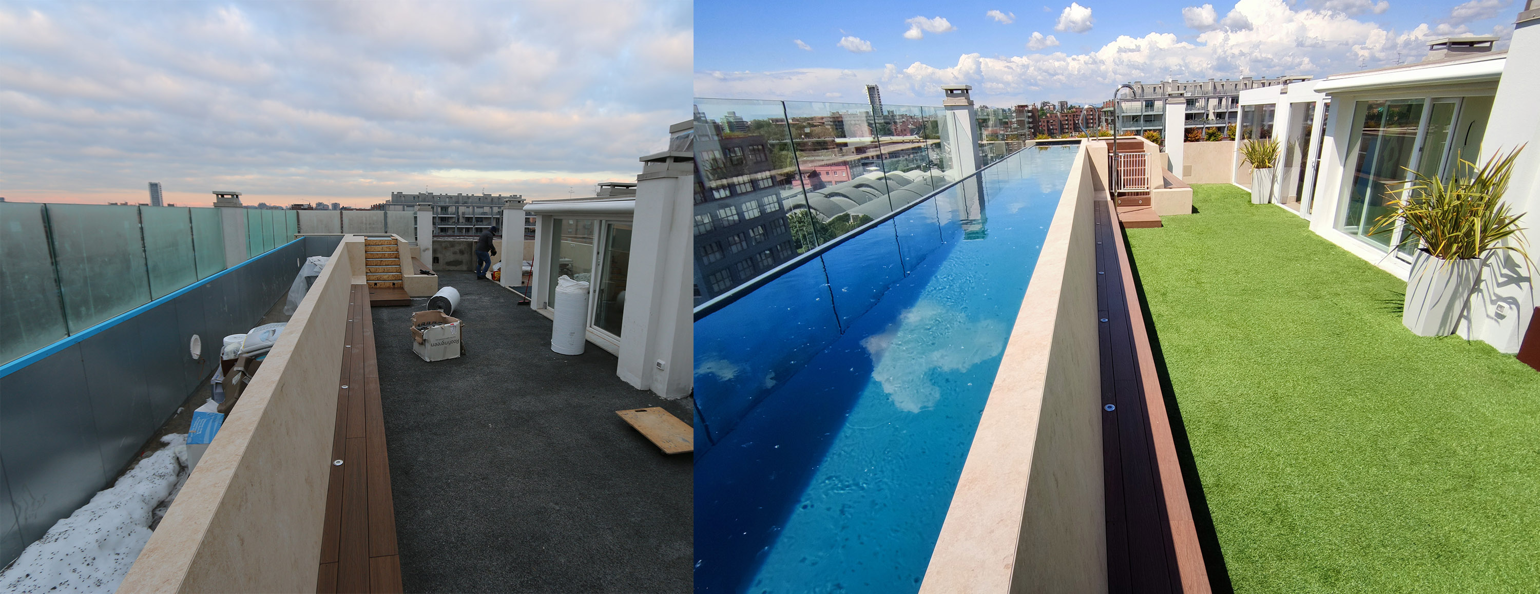 confronto prima e dopo la realizzazione