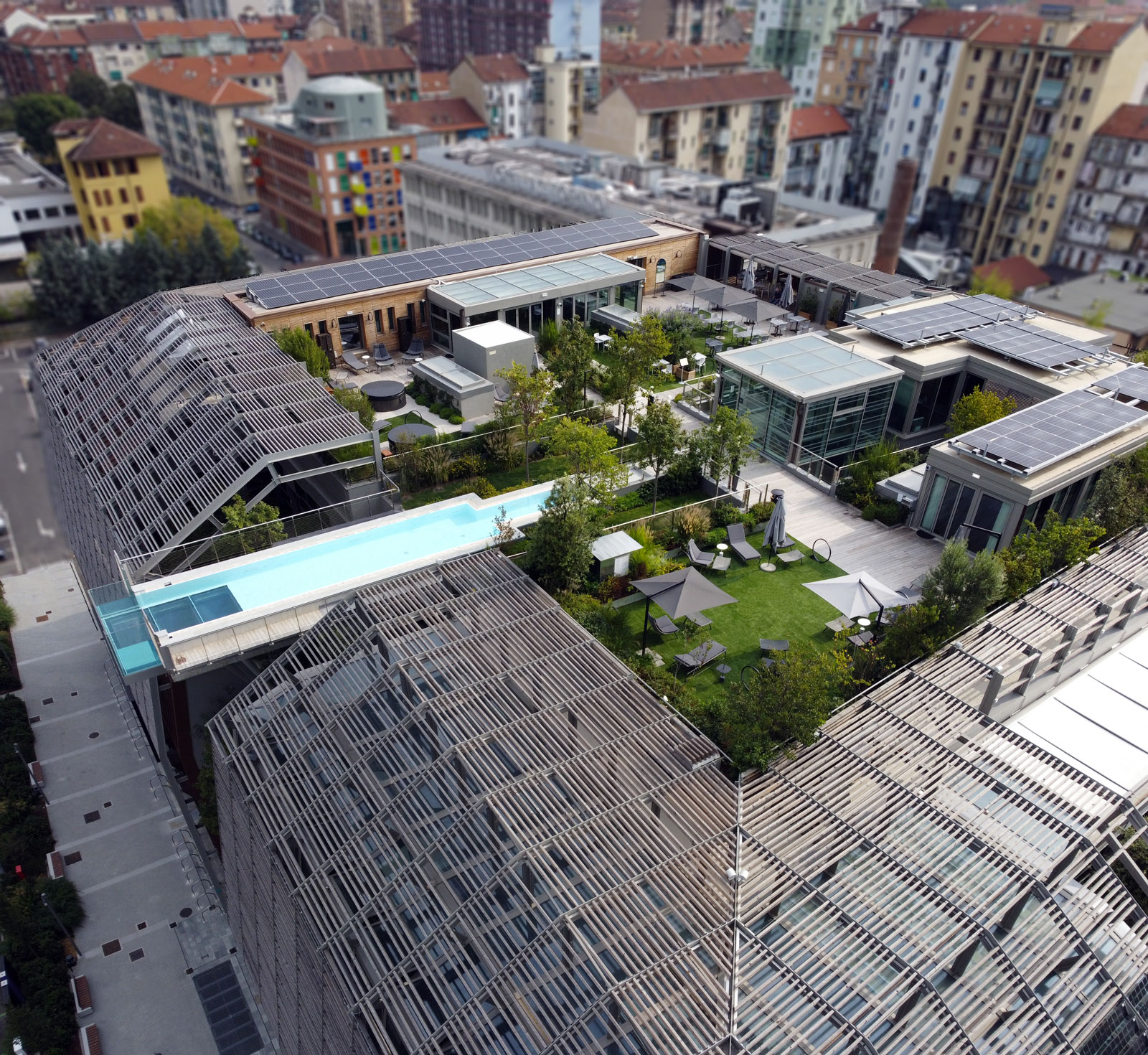 Roofingreen atterra sul rooftop Green Pea