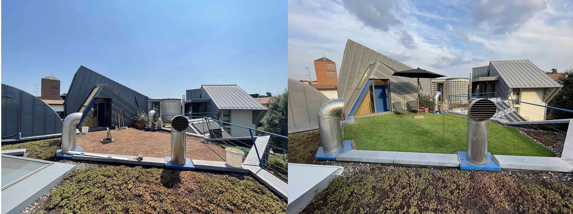 Conversione e sostituzione di copertura a sedum