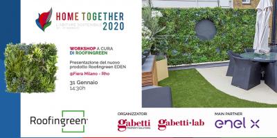 Roofingreen EDEN, il verde verticale high tech ad Home Together 2020