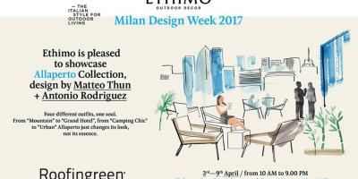 Roofingreen con ethimo fuorisalone 2017